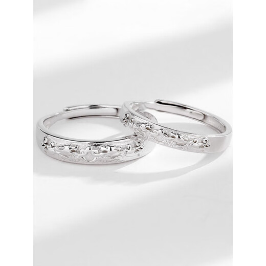 Nilan Fat Donglai's same style pt950 platinum couple ring PT950 Pixiu ring, fashionable and personalized open platinum index finger turn, lucky Pixiu men's ring (live mouth adjustable)