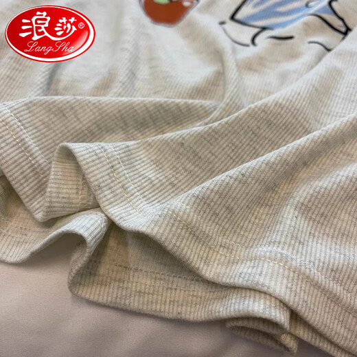 Langsha (Langsha) Модальная летняя пижама для женщин Короткие рукава можно носить снаружи с круглой шейной кошачьей мультяшной мультипликационной и прохладной домашней одеждой, набор A211, без кармана M, подходящий для веса 70-90 JIN [Jin равняется 0,5 кг]