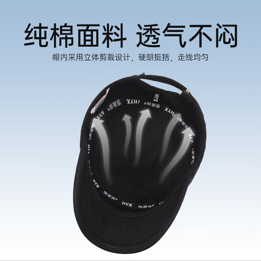 恒源祥帽子男夏防晒棒球帽纯棉鸭舌帽中老年户外休闲运动平顶帽父亲节礼