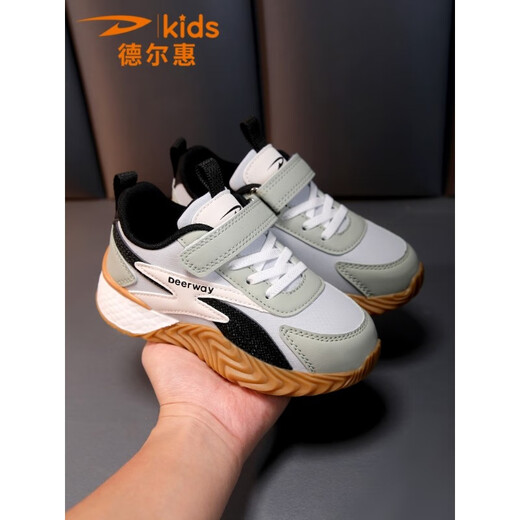 
Del Hui Children's Shoes Forrest Gump Shoes Boys 2025 New Summer Children's Shoes Medium Large Children's Sliding Mesh Sneakers 3527 Matcha Green (Spring Leather) 34 Size Inner Length 21.8/Feet Length 20.8