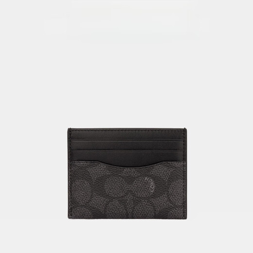 Coach (Coach) Trainer Männer klassischer Logo -Kartenbeutel Charcoal Black_Black