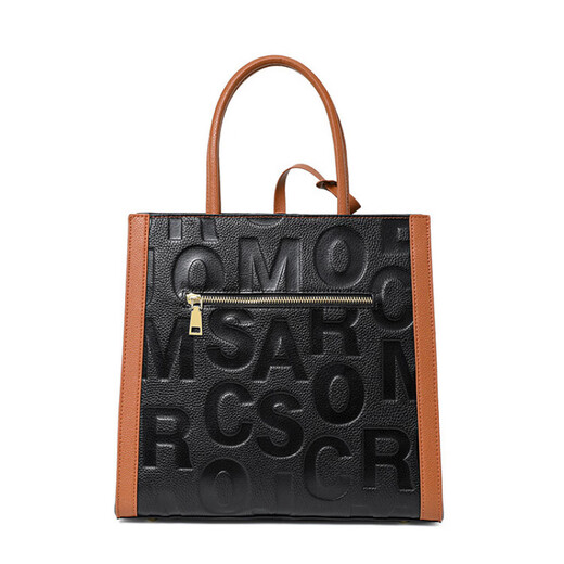 Bag de lujo Bag Women's Bag Bag 2025 Nuevo moderno y moderno de gran capacidad Caminador de un solo hombro Mochebuena marrón con negro (caja de regalo exquisita)