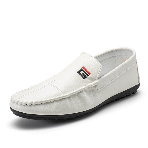 
Seven Wolfs Spring and Summer 2025 new Doudou shoes men's leather shoes Korean version driving shoes lazy shoes social trend casual men's shoes black 9880 39