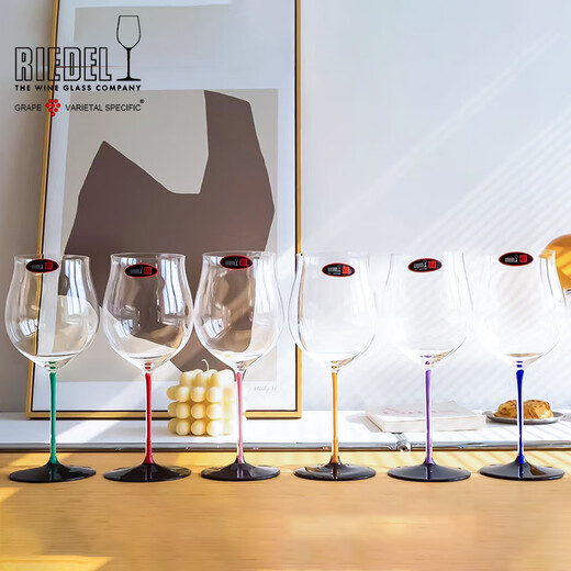 Liduo Riedel Austria Импортированная черная галстука -бабочка Бургундия Бордо Красное вино стекло 6 Цветная подарочная коробка роскошная 2 подарочные коробки Прозрачные стержни Bordeaux 1047ML