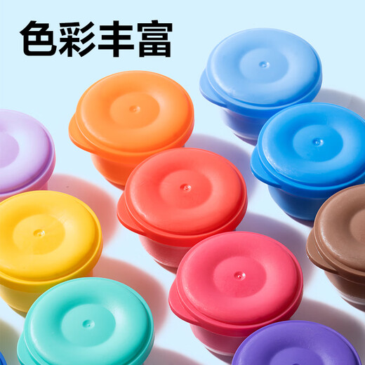 Deli 12 Farbe Ultra -Licht -Tonfarbe Farbton Plastikine Clay handgefertigtes DIY -Kunstspielzeug mit Namen Aufklebern + Vollständige Set von Werkzeugen + Video -Tutorials für Kindergeburtstag Geschenke