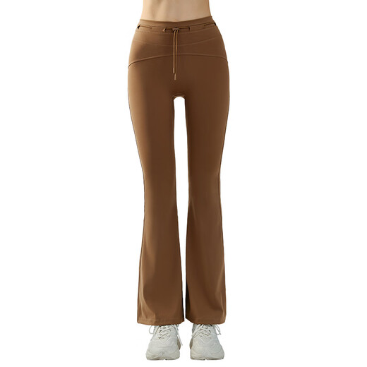 LULULMCCTN Sports Outdoor Yoga Pants Women's High Waist Hip Lifting Slim Fit Pilates Professional Training Micro-Large Fitness Pants Black XL