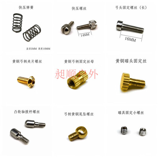 Ruipa Slingshot Accessoires complets Special Laser Sight Bow Modified Vis Sight Line Sight Line Sight Titanium Alloy Sight LR11303 Lasers en vrac
