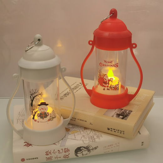 Photo atmosphere light mini retro simulation led electronic night light pendant festival outdoor scene atmosphere decorative light white pony lantern