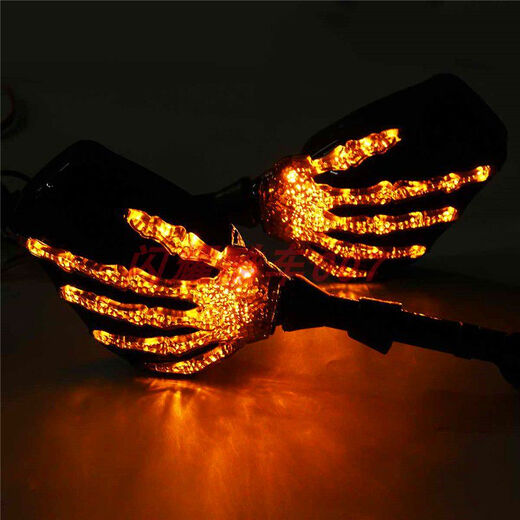Lifan V16 Longjia V Tubenda 250 Motorcycle Modifié Squelette Claw LED Miroir du rétroviseur Reflecteur Ré-retour arrière Miroir de vue 1098 Paire de rétroviseur LED Glaw Glaw Glaw