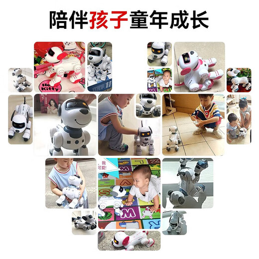 JJRC Children's Intelligent Maschinenhund Frühaufschuld Sprachkontrolle Spielzeug Jungen 1-3 Jahre Mädchen 2-4-6 Jahre Geburtstagsgeschenk-Roboterprogrammierung intelligent Follow + Touch Interaction [N1 Pink] Intelligente frühe Bildungsprogrammierung Touch Interaktion Wachstum Begleiter