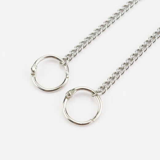 Mashifu Advertising Signage Stainless Steel Hanging Chain Signage Billboard Parking Space Sign Chain Poster Thin Hanging Chain Including 50cm gallbladder buckles on both sides (5 pieces)