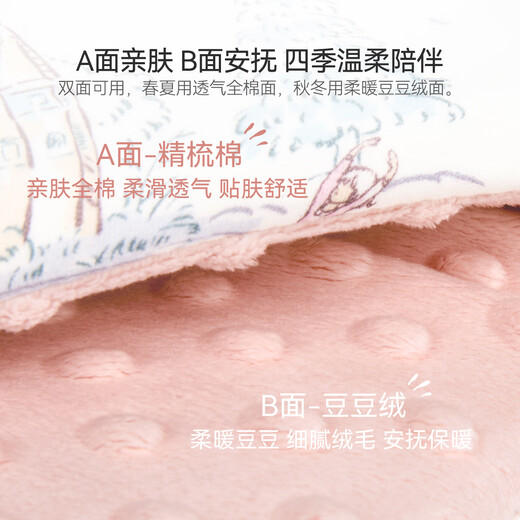 DOMIAMIA crib guardrail baby thickened anti-collision soft bag spliced bed guard surrounded by four sides Knitted bed guard - Snow Curtain Ballet Length 370cm Height 31cm Soft bag surrounded by four sides