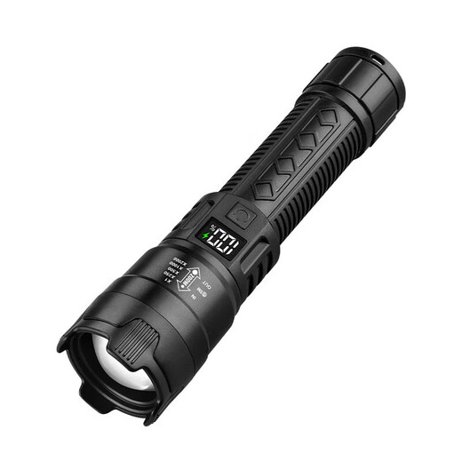 Strong light explosion king, strong light flashlight, rechargeable outdoor light, ultra-bright xenon searchlight, long-range beam light, ultra-long battery life, large capacity, household multi-function, convenient and durable, bright model, high-definition digital display