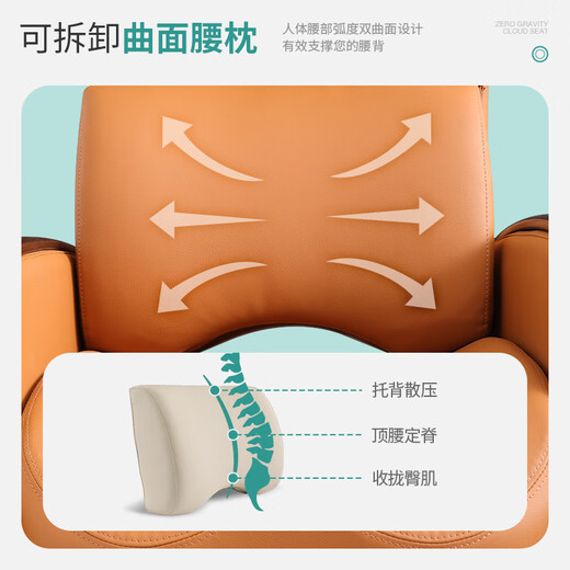 Bubang Lao Shi Yunduo Sofá simple Adecuado para que los ancianos se sienten durante mucho tiempo y se sientan cómodos protección de la cintura ergonómica especial anti-caza [estilo corto] Yunduo Sofá anciano (naranja) 750*835*1080 mm