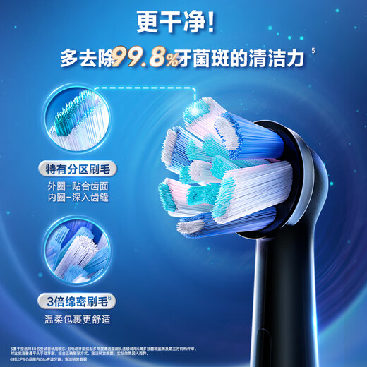 Oral-B electric toothbrush head original iO series adult whitening ultimate 3 pieces WW-3 suitable for iO9/iO7/iO5/iO3/iO2 series deep cleaning genuine brush head