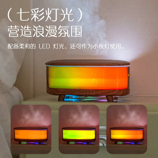 Seguo's new aromatherapy machine humidifier atmosphere night light home desktop small spray humidifier essential oil diffuser light sound operation creative and practical Christmas birthday gifts for men and women H27 aromatherapy machine can write greeting cards + high-spirited gift bags