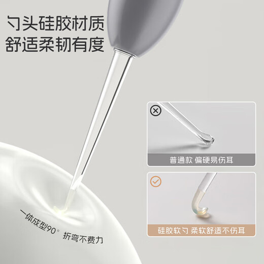 Dr. Ma children's ear scoop, luminous visible ear scoop, ear picking tool set, white 2-piece set