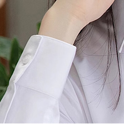 Woodpecker (TUCANO) long-sleeved shirt women's winter velvet anti-wrinkle non-iron shirt business casual formal top women's white XL