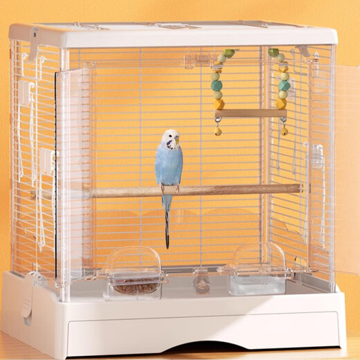 Aoyanlai Bird Cage Tiger Skin Cockatiel Cage Horizontal Silk Large Deluxe Villa Peony Special Cage Horizontal Silk Package 6 ACHET