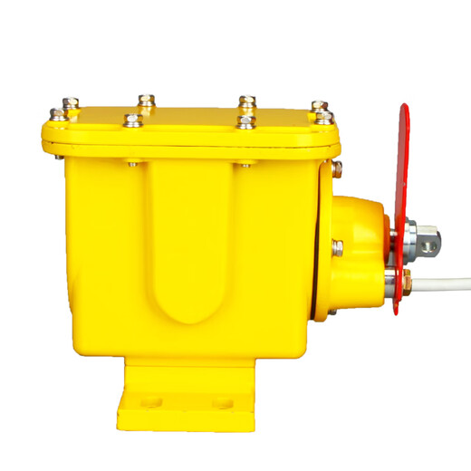 Longitudinal tear switch DB-100 handle tear detector ZLK-I belt conveyor emergency stop manual reset protection yellow