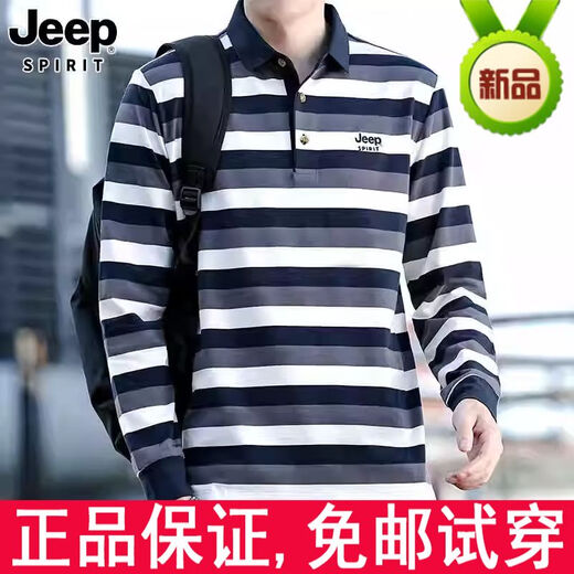 Jeep Spirit Jeep Jeep Jeep Jeep Camiseta de manga corta Summer Summer Tamaño grande Lapa de solapa informal