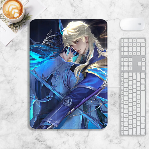 
Shangtian King of Glory game peripherals are suitable for iPad 10th generation 10.9 Dasi Minglan Tablet Protective Case Air5 Protective Case 10.2 inches mini6 silk pattern pro11 inches N12806 Dasi Minghe Lan Book Style Pen Slot Model iPad 2/3/4 (9.7 inches)