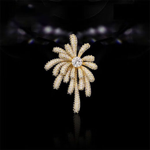 Exquisite brilliant fireworks brooch women's suit corsage brooch accessories cardigan coat temperament decoration Firework beads A105