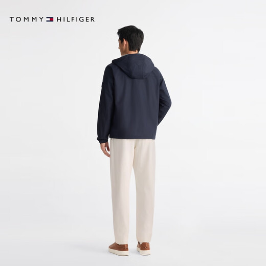 Tommy Hilfiger25 new spring and summer men's windproof and waterproof casual sports trendy textured wear-resistant hooded jacket