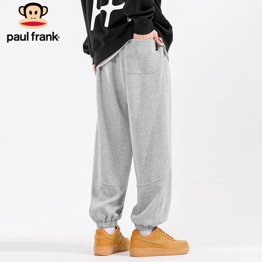 Big Mouth Monkey (paul frank) sweatpants men's autumn trendy brand ankle pants men's loose casual pants men's pants youth sports pants hemp gray XL