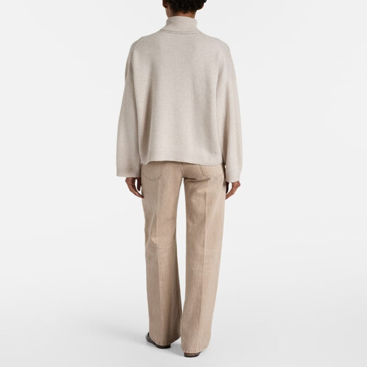 Brunello Cucinelli 羊绒高领毛衣 P01083440 米色 XS CN 160/84