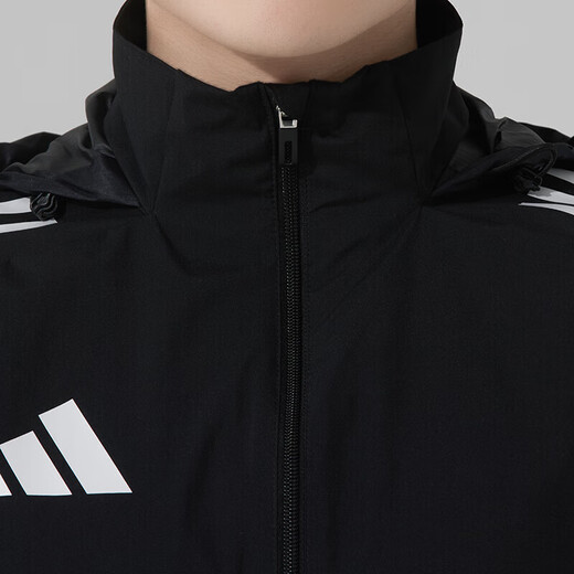 
Adidas men's jacket 2025 summer new sportswear running fitness training fashion trend casual hooded jacket IW0427 XL