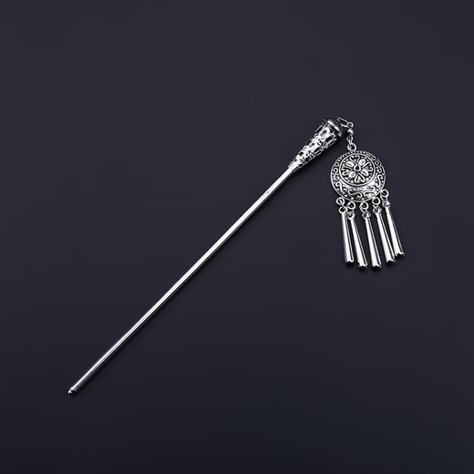 KZD Zhao Lusi's same style hairpin sterling silver ancient style ethnic minority style rocking fringed hairpin female style updo hair accessories hairpin set - ear clip remarks