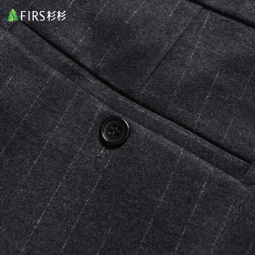 Shanshan Anti-wrinkle Stylish Suit Men's Slim Business Casual Striped Workwear Groom's Wear Wedding Dress