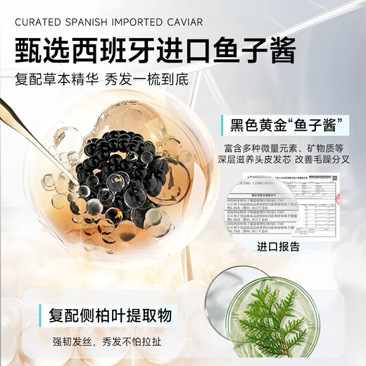 [Mismo modelo para el ventilador Chengcheng] Fluffy Caviar Ginseng Champú Set Fluffy Oil Control Hair Shampoo