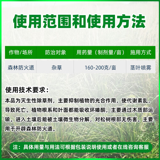 Barometer 75% cyclazinone tree removal, weeding and root rotting agent, bamboo removal special medicine, powerful root rotting herbicide 50g*1 bag