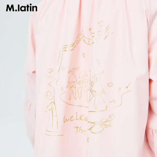 Ma Latin (M.Latin)/children's clothing girls' jacket summer new style exquisite printing breathable and sweet children's sun protection clothing peach pink 100cm