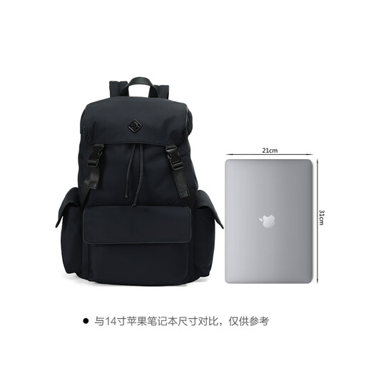 阿玛尼（ARMANI）AX 男士AX大容量手提双肩包背包旅行包袋男包 XM000258 AF12099 UB101 深海军蓝色徽标装饰