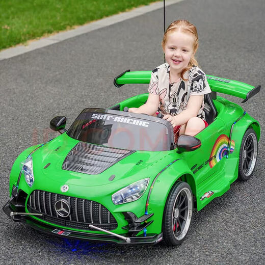 Samat Big G children's electric car can drift, four-wheel go-kart, remote control car can sit in a toy car for adults, babies, and children. Flagship gray 4845 motor, commercial nylon wheel, can drift.