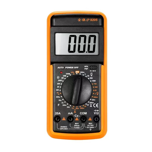 Renjuyi Customized 9205 High-precision Digital Multimeter Multifunction Digital Display Voltage Meter Intelligent Anti-Fire Portable Fully Automatic 9205 Multimeter Standard