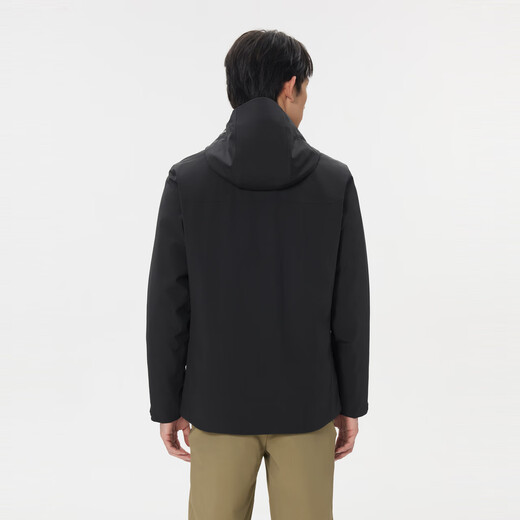 KOLON SPORT/Kolon Soft Shell Three-in-One Jacket Men's Water-Repellent and Windproof Outdoor Jacket Level 2 LHJK5WNT13-BK Black Down Liner XL 180/100A