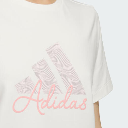 adidas 2025 Frauen W Logo GFX Tee Sports und ungezwungene Kurzärmer-T-Shirt KF2677 L