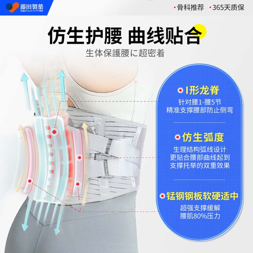 Fujita Pharmazeutische Japan Lumbalschlinge Schutzgürtel Lumbalscheibenvorfalllumbalbeanspruchung Lendenschmerzen Langfristig sitzendes Artefakt für Männer und Frauen