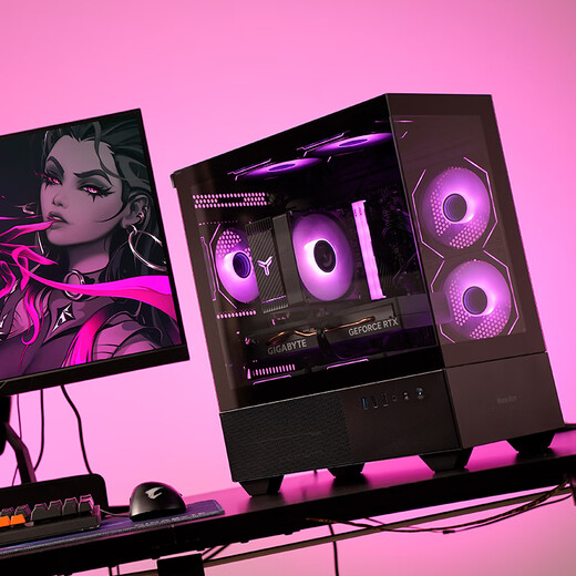 GIGABYTE RTX5060/5060Ti/14th Generation i5 14490KF/12600F Sea View Room E-Sports Network Game AI Design Drawing Office Rendering DIY Desktop Computer Host Complete Machine Three i5 12600KF丨RTX5060Ti