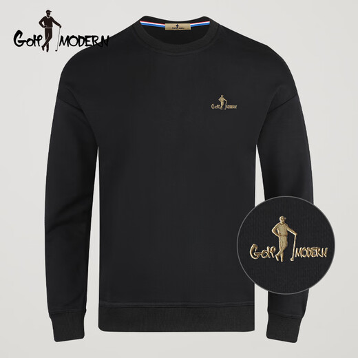 GOLF MODERNGOLFMODERN Golf Sweatshirt Men's Spring and Autumn 2025 New Middle-aged Solid Color Pullover Top Navy G9923-3DT M