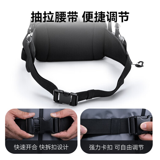 kastking multi-functional lure bag waist bag black pit set fishing gloves lure pliers storage large capacity plugs can be inserted
