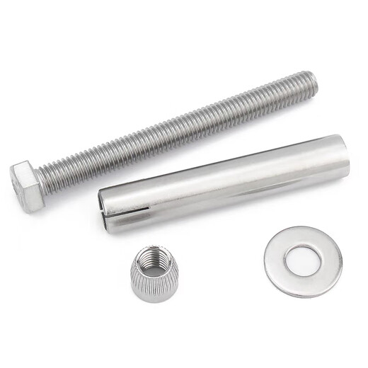 Jingxuan 304 stainless steel expansion screw external hexagonal internal expansion lengthened pull explosion internal forced built-in expansion tube m6m8m10 M6*40 (15 pieces) 304