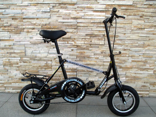 OEMG Japanese imported quality bicycle 12-inch folding bike folds in one second, super easy to carry, alloy blue 12 inches 12 inches