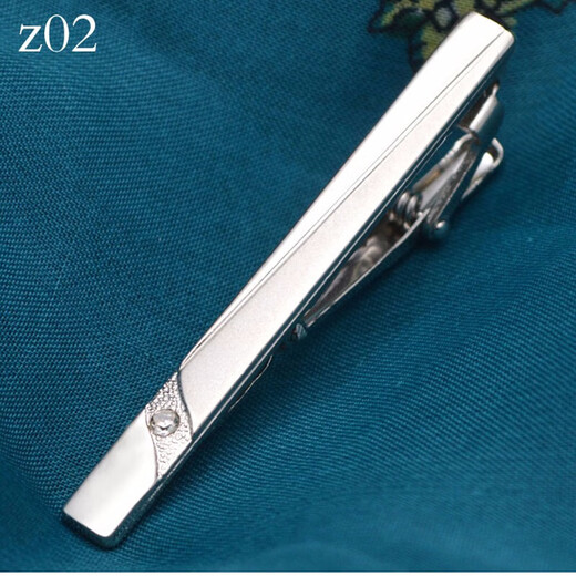 Mi Hong Miehone de ropa formal para hombres CLIP de corbata plateada Fashionable de moda simple y elegante versión coreana de la solapa de metal Negocio Silver Z17