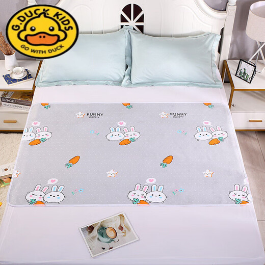 G.Duckkids Baby Urin Septum Baby wasserdicht und waschbarer extra großer Bettlaken Kindermatratze reine Baumwolle atmungsaktive Übernachtung Ganzbett Karotte [erhältlich auf beiden Seiten] 35*45 cm