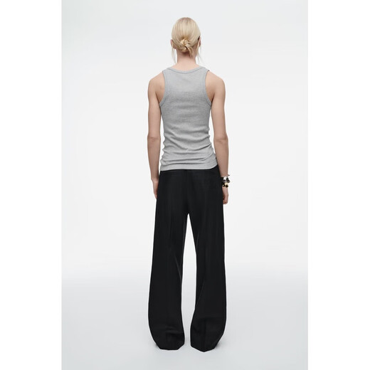 Cos Women's Grey Cotton Vest 888940077 XS